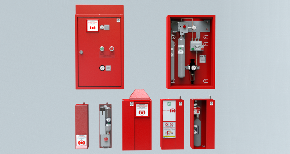 Planche accessoires pour commandes au CO2